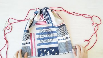 DIY Drawstring Backpack Tutorial // EASY // How to Make Drawstring Backpack for Fun Adventures