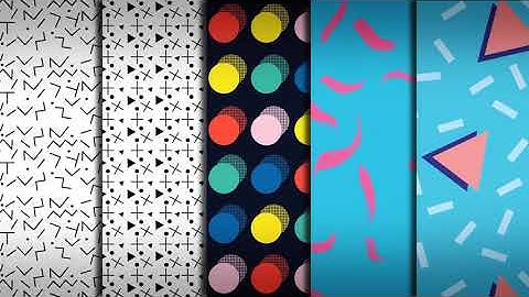 Memphis Seamless Patterns