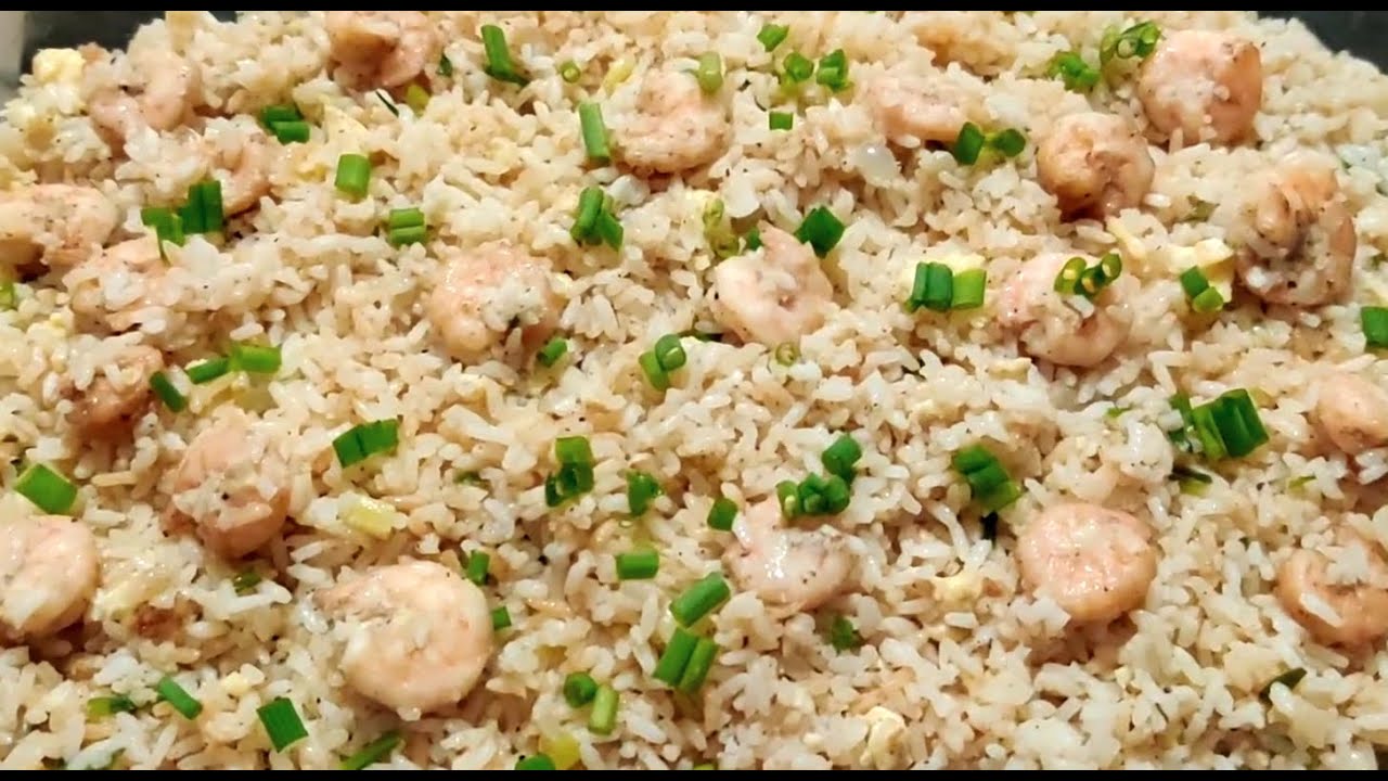 Japanese Egg Prawn Rice Japanese Fried Rice YouTube