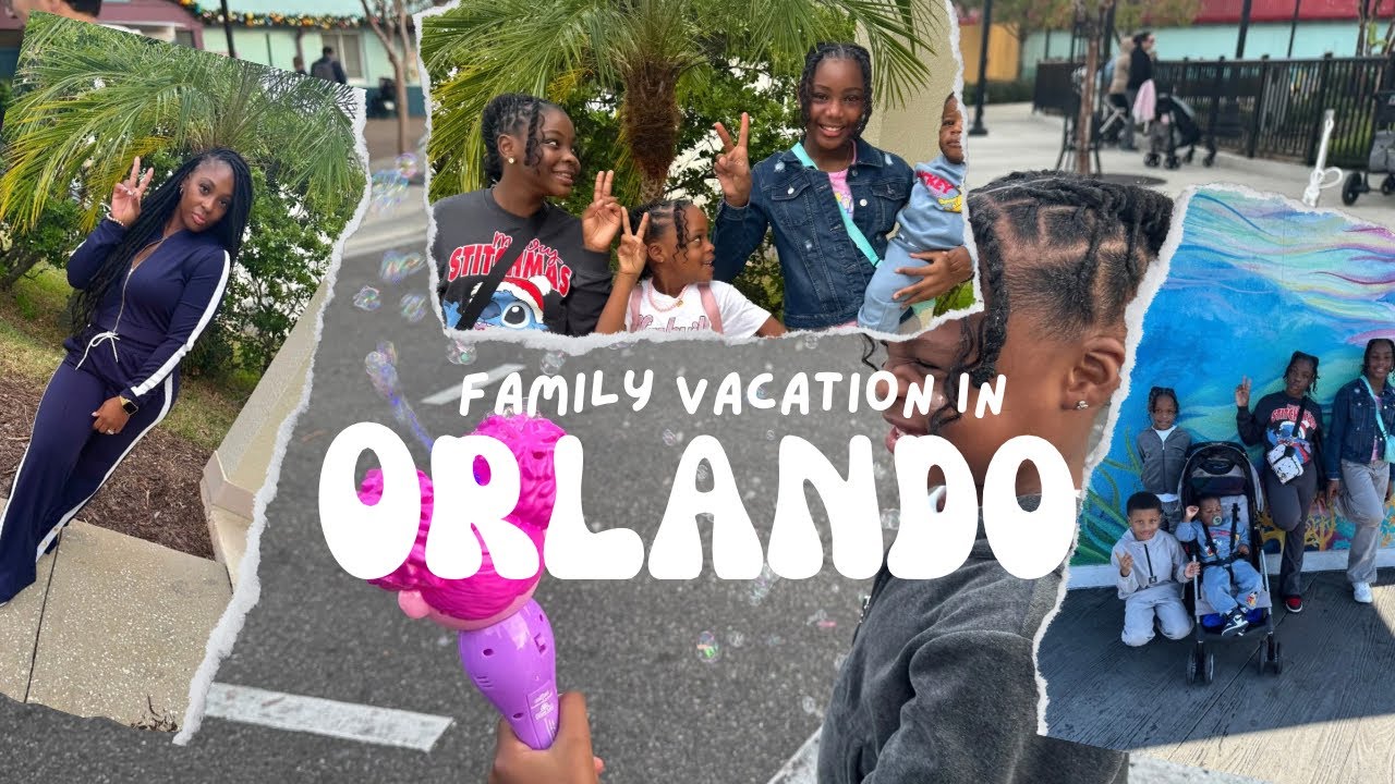 Family vacation in Orlando| Day 1 & 2| AIRPORT Travling| CHRISTMAS EVE at SEA WORLD!