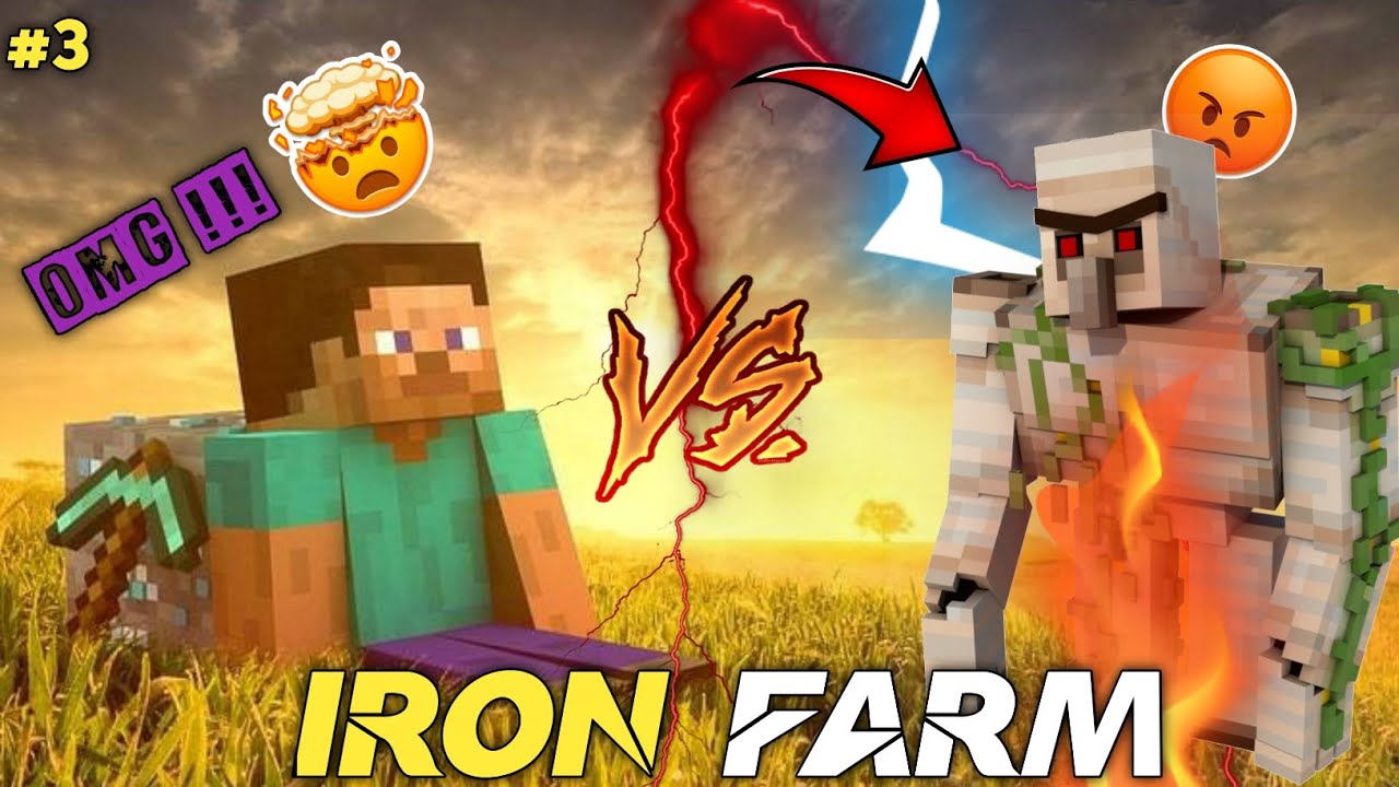 I Built the BIGGEST Iron Farm in Survival Minecraft | Smarty Strange ...