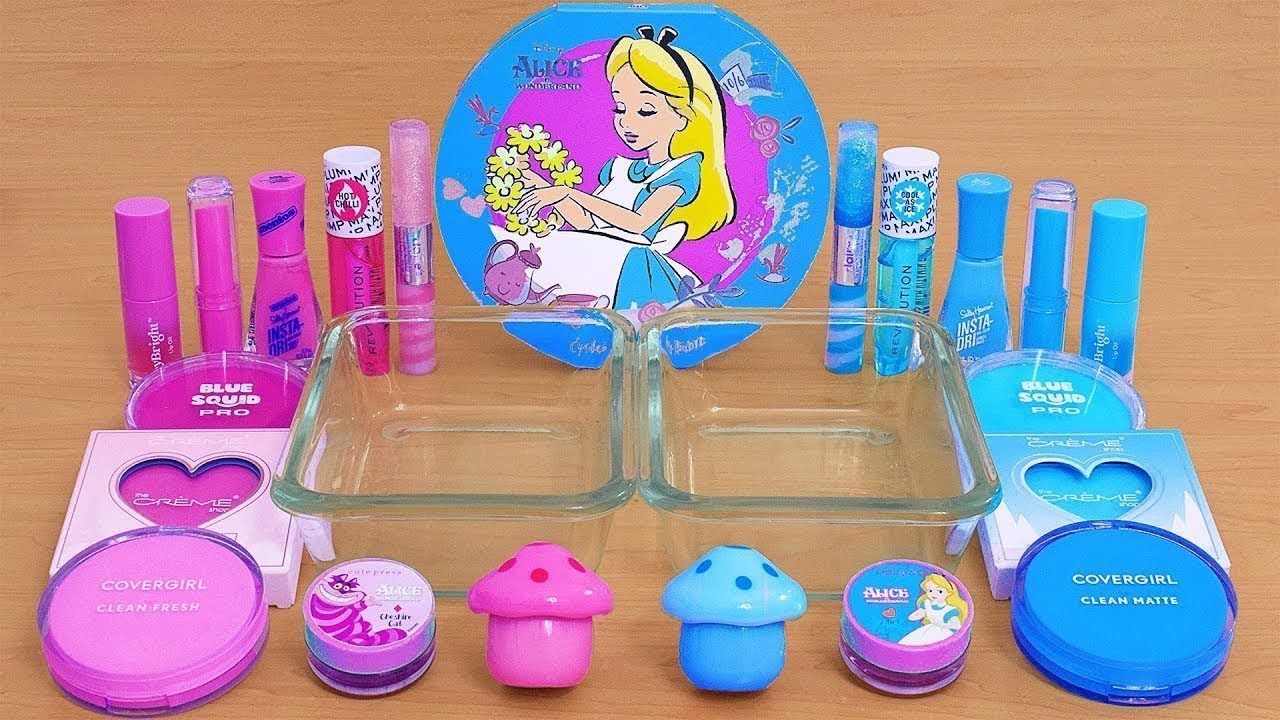 Pink vs Blue - Mixing Makeup Eyeshadow Into Slime | Anaya slime