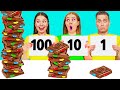 100 couches de nourriture dfi  dfis amusants par kiki challenge