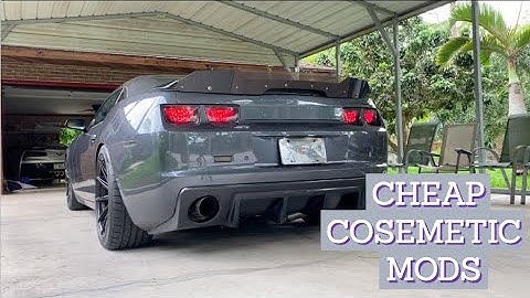 cheap cosmetic mods for your camaro (5th gen)