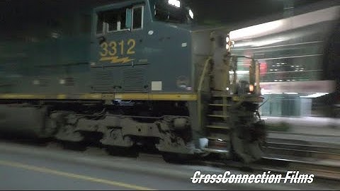 CSXT 3312 ET44AH & 2 Others Lead M583-07 NB Through Fayetteville NC At Track Speed 