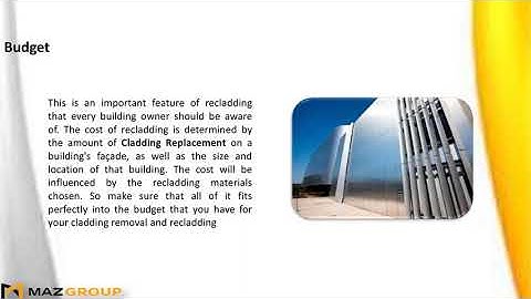 Things to Make Sure After Cladding Removal