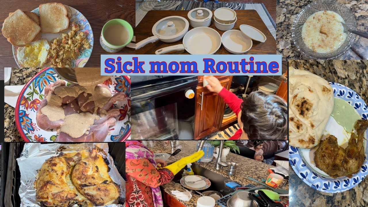 Sick Mom Day Routine🤒Quick Chicken Tikka Recipe with simple Ingredients/ Unboxing kitchen Pots 🤗