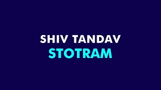 Shiva Tandava Stotram - lyrics easy simplified
