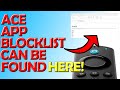 ACE S Amazon App Blocklist Can Be Found Here 