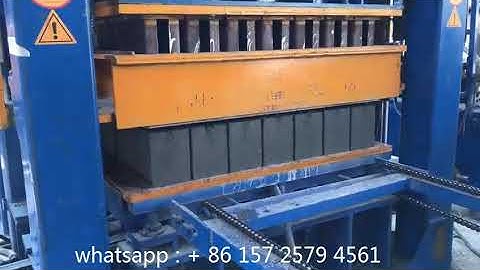 Sn QT10- 15  hydraulic system fully automatic concrete block making machine working