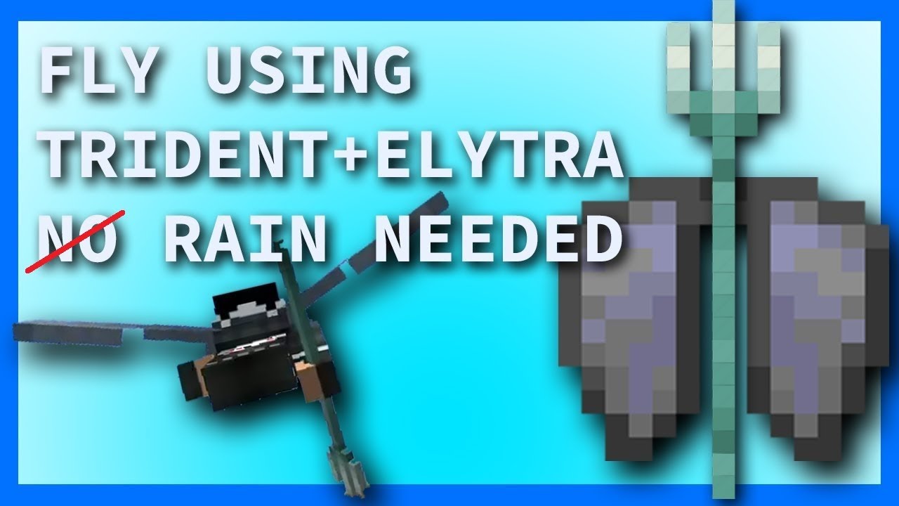 How to travel 50 blocks per second fast in Minecraft using Trident and ...