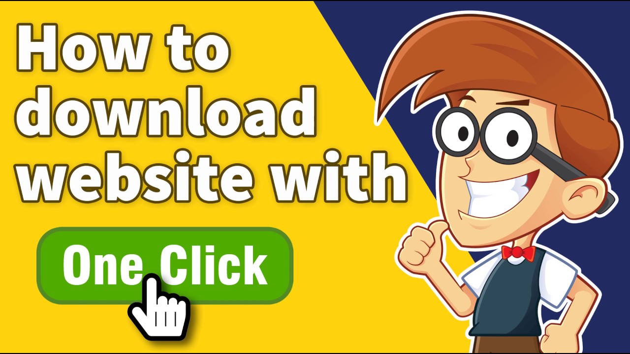 How to download website with one click - YouTube