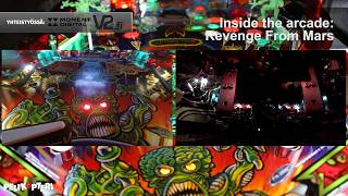 Revenge From Mars Pinball - Double Side View While Playing