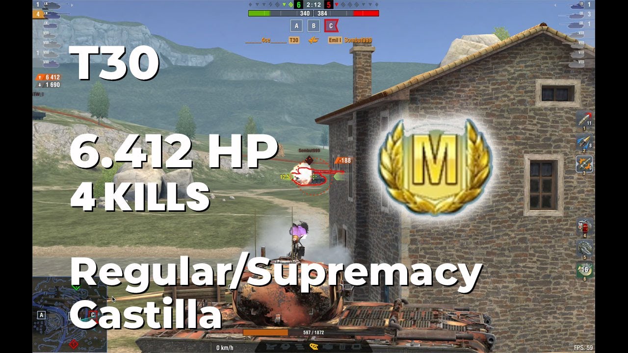 168th GUNNERS | T30 | 6 4 K DMG | 4 KILLS  | ACE | Castilla | 