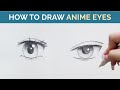 How to Draw ANIME EYES: Female and Male in Pencil - Drawing Tutorial (step by step)