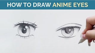 How To Draw Female Anime Eyes, Step by Step, Drawing Guide, by Dawn
