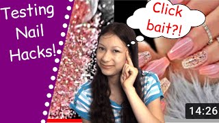 TRYING 10 SATISFYING NAIL LIFE HACKS by Girl Crafts | The Polish Queen