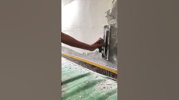 the process of plastering walls easily using only simple tools #construction #plastering #wall