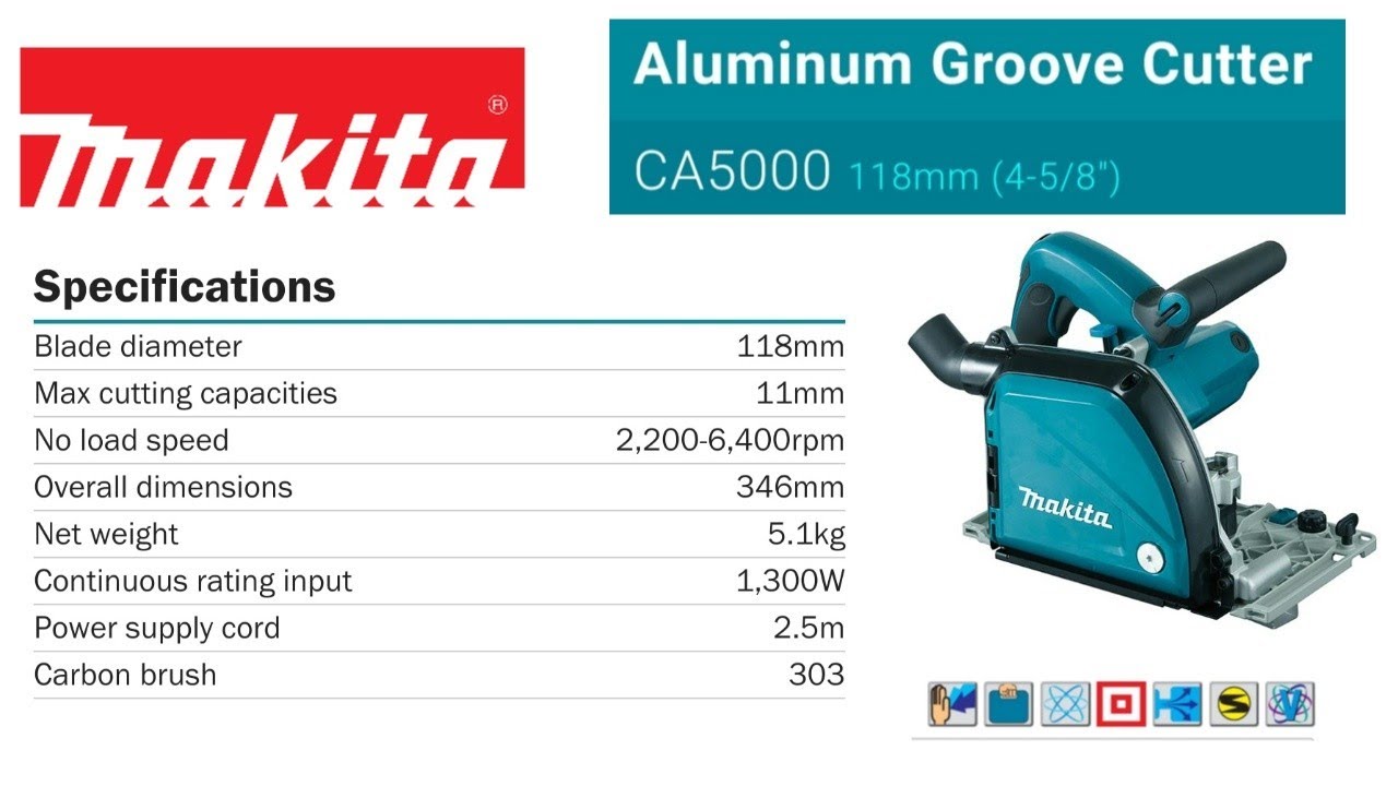 Makita Aluminium Groove Cutter Ca5000 Youtube