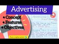 What is Advertising || meaning|| Features/characteristics|| Objective #bba#bcom#Heenaclasses