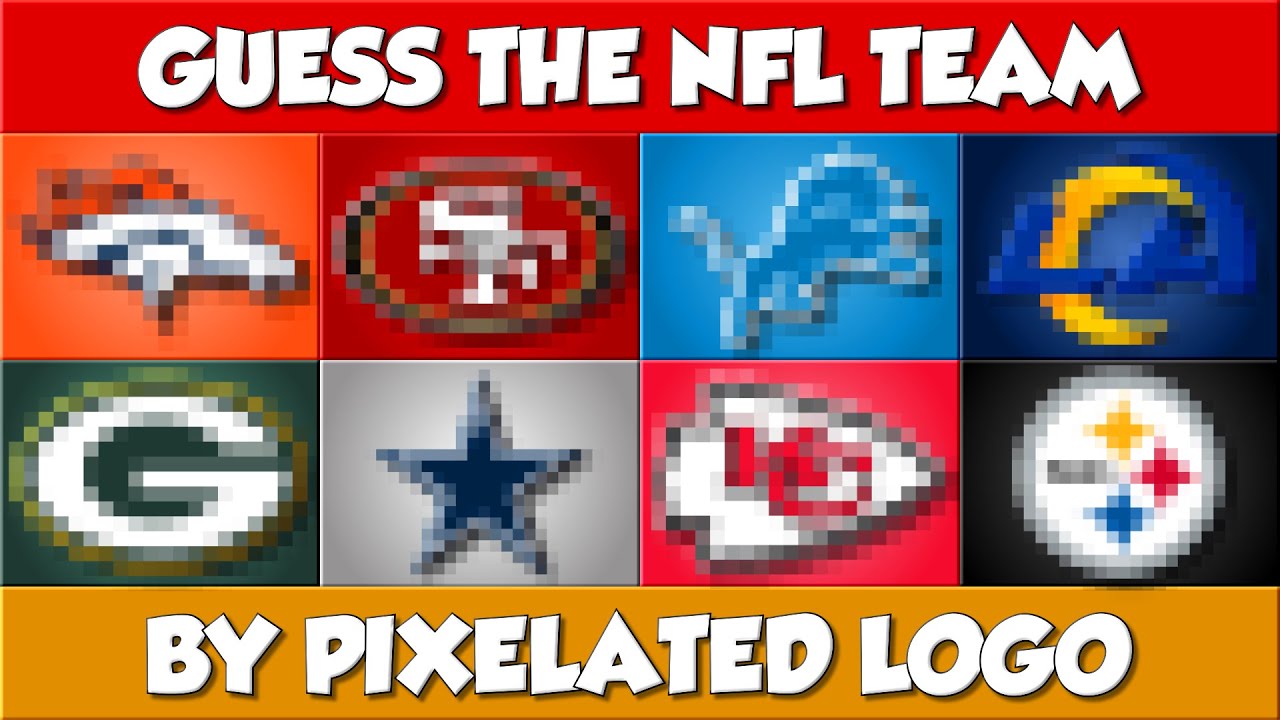 NFL Team Guessing By Pixelated Logo | 84% Fail 🏈 - YouTube