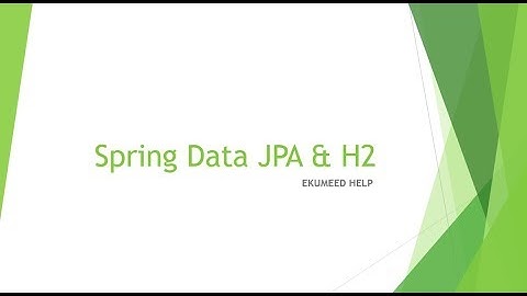 Spring Boot JPA and H2 Database configuration part-2 (25)