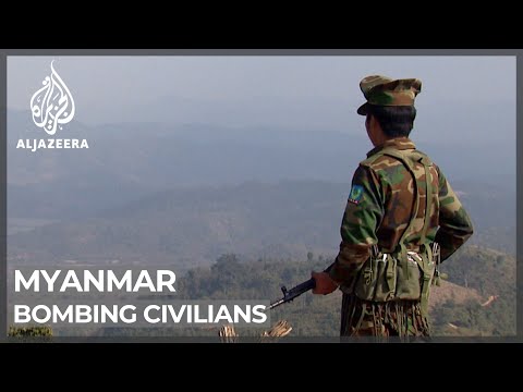 Myanmar military accused of bombing civilians