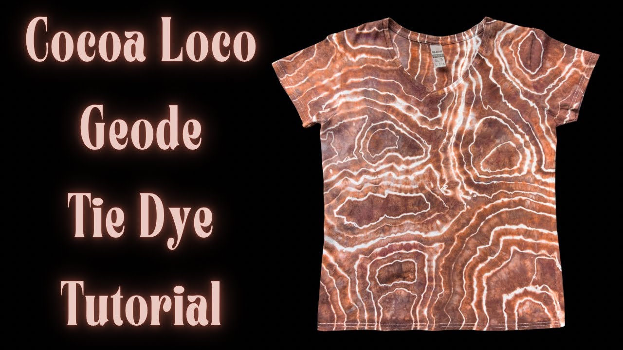 Tie-Dye Designs: Cocoa Loco DOI Geode Single Color Ice Dye - YouTube