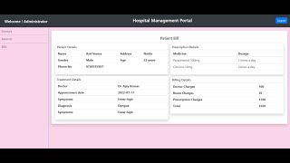 Hospital Management in Spring with React and JWT