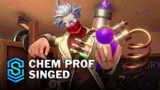 Chem Prof Singed Wild Rift Skin Spotlight