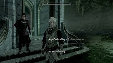 Return to Helgen: (Dawnguard) Touching the Sky — Gelebor Tells of Ancient Lore of Auriel’s Chantry