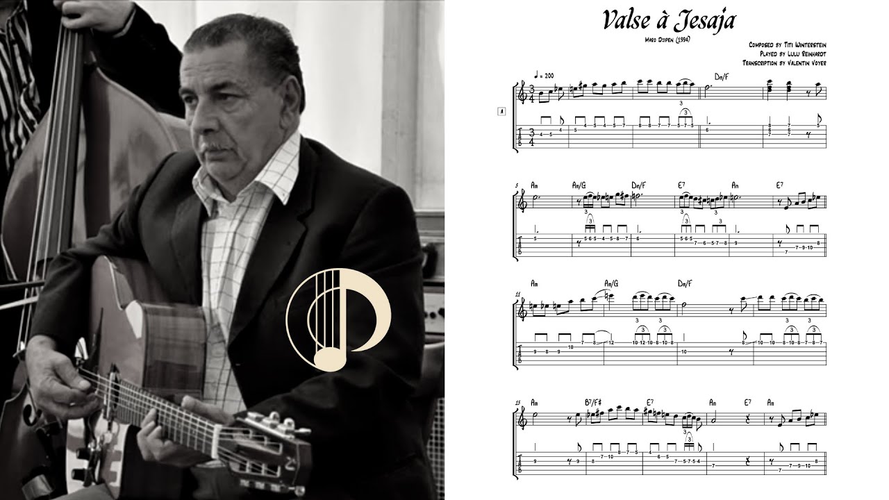 Lulu Reinhardt (Titi Winterstein Quintett) - Valse a Jesaja - Guitar Transcription