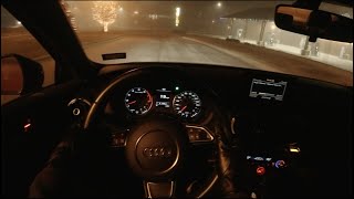 Ep28 POV Night Drive - Lumières de Noël (AUDI A3) (4K)