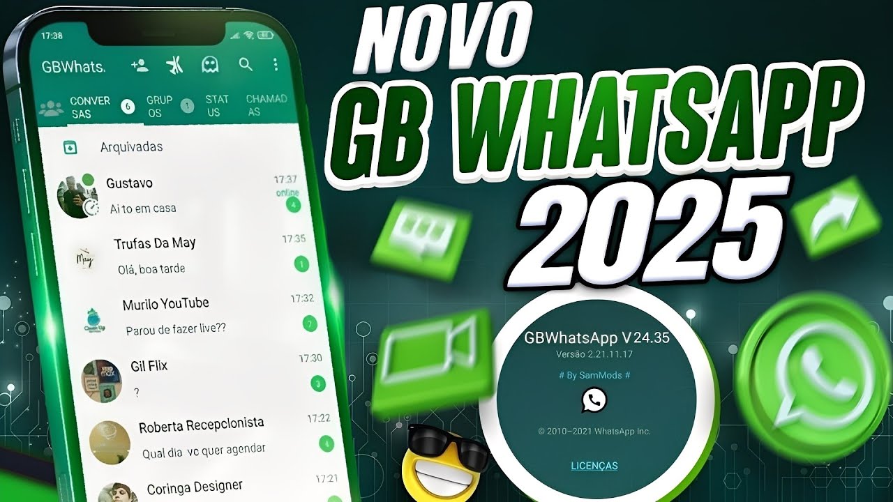 NOVO! WHATSAPP GB ATUALIZADO 2025 (Última Atualização) FINALMENTE FUNCIONANDO COM NÚMERO DIRETO✅