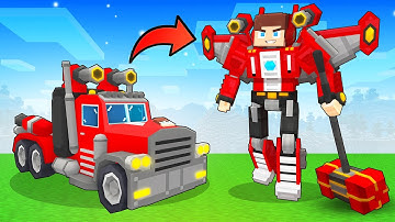 JJ Become Upgraded TRANSFORMER - Maizen Minecraft Animation