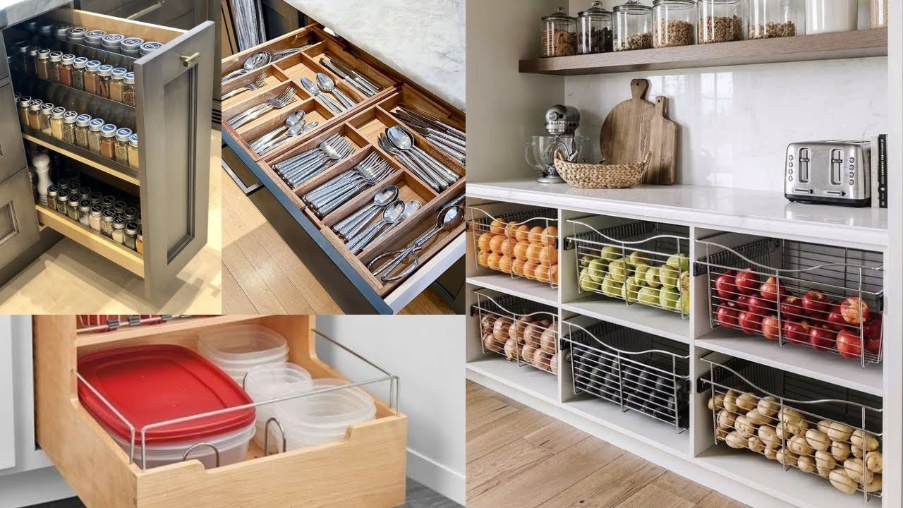 Проекты и идеи модульных кухонных ящиков | Умные решения для хранения | SANJESH Construction