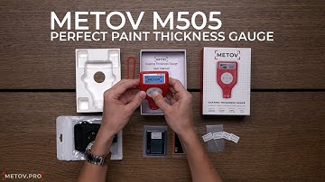 Metov M505 | Coating Thickness Gauge with an App | How to Check Car Paint 2024