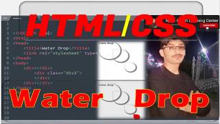 How to create water drop in HTML and CSS