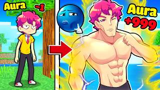 I FARMED AURA to become SIGMA in Minecraft !? 🤣😵‍💫