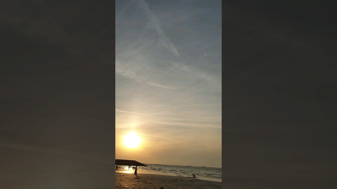 Sunset with raja music | Alkhan beach🇦🇪 Sharjah 