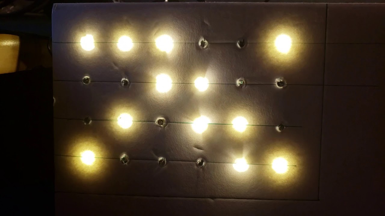Proof of concept, fake computer scifi lights - YouTube
