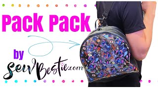 Pack Pack Video Tutorial - Clear Back Pack Pattern by Sew Bestie