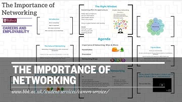 The importance of networking