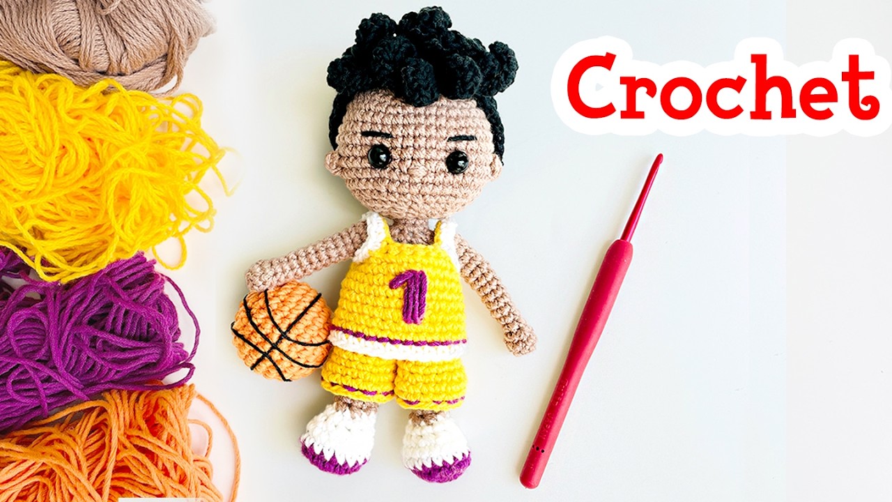 Basketball Player Amigurumi Doll | Crochet Pattern Available - YouTube