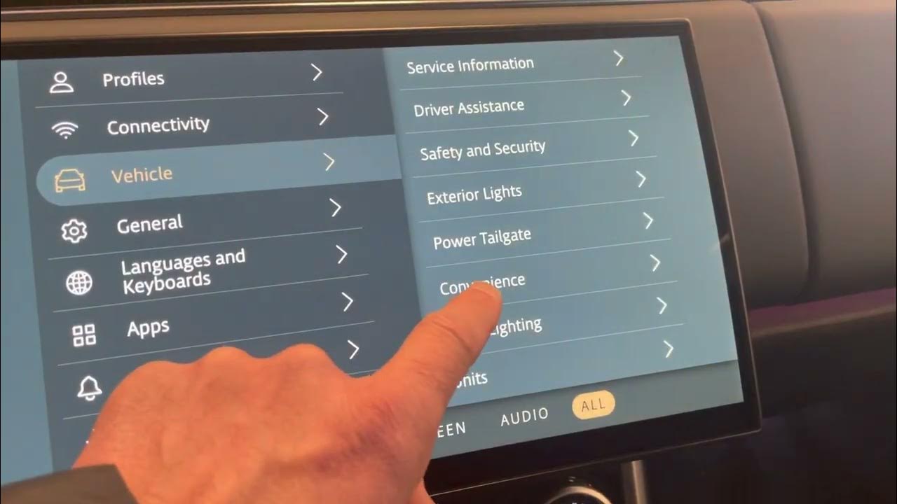 How to set up auto access height on a 2023 Range Rover YouTube