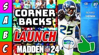 RANKING the BEST Cornerbacks (Launch) in Madden 24 Ultimate Team (Tier List)