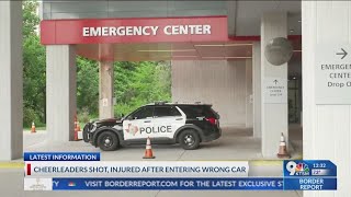 A young cheerleader is shot after getting wrong car.