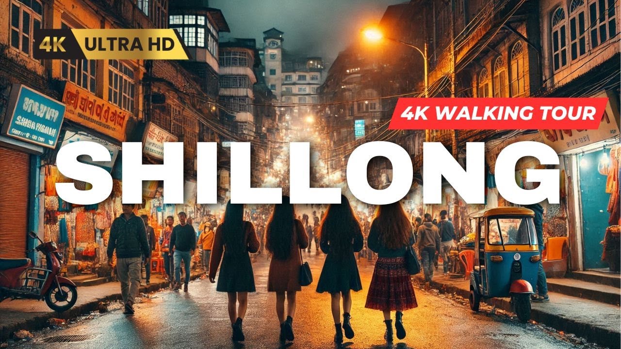[4K] Shillong, India Night Walk | Police Bazar’s Street Food, Flea Markets & Cozy Winter Vibes