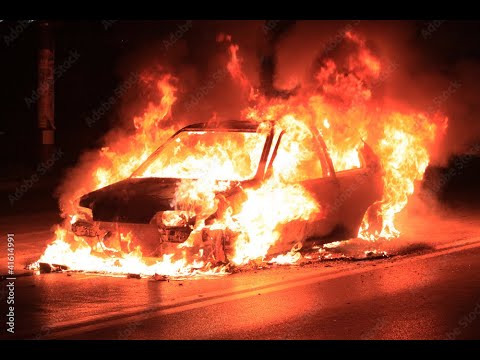 2018 Jaguar caught fire but still starting