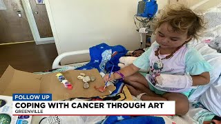Simpsonville girl uses art to cope with cancer diagnosis